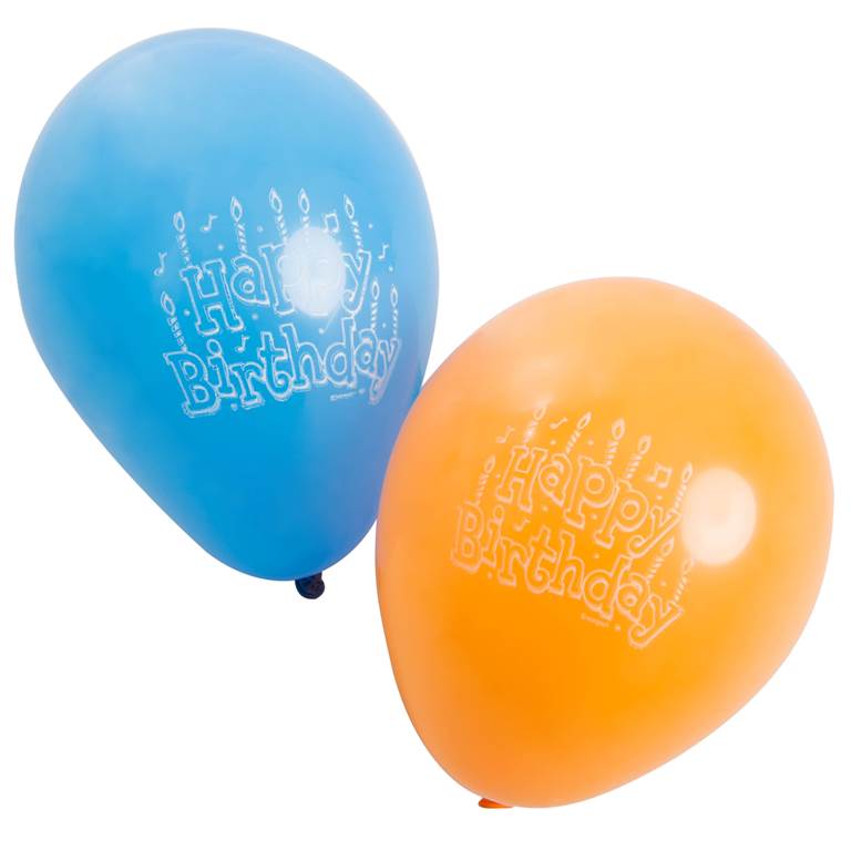 15 Pack Happy Birthday Balloon - Click Image to Close