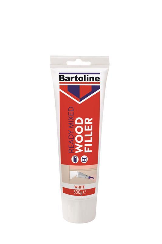 Bartoline 330G Squeezy Tube White Wood Filler - Click Image to Close