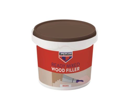 Bartoline 500G Tub Brown Wood Filler - Click Image to Close