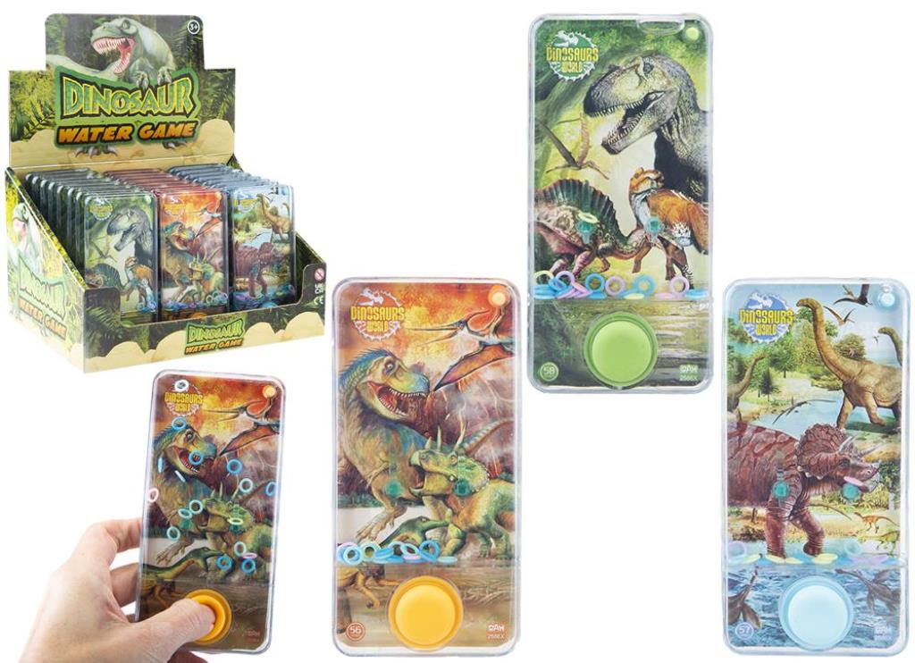 Dinosaur Water Game 13.5cm X 6.5cm 3 Assorted - Click Image to Close