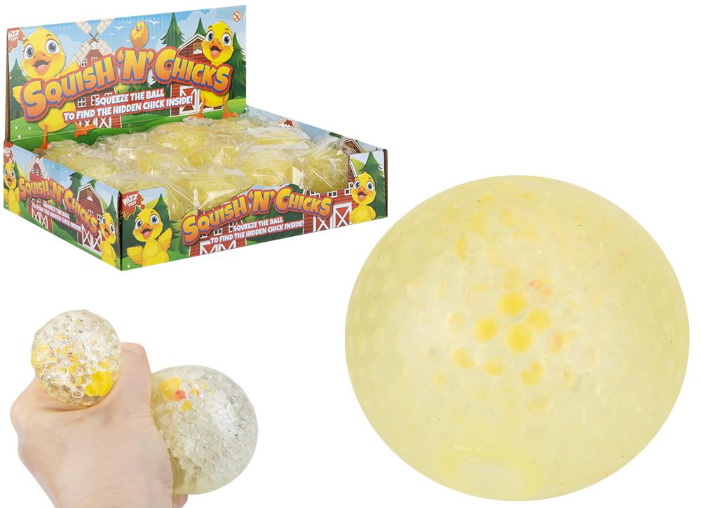 Yellow Ball With Hidden Chicks Inside 6.5cm - Click Image to Close