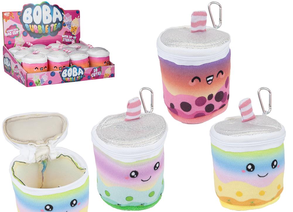 Plush Bubble Tea Coin Purse - Click Image to Close