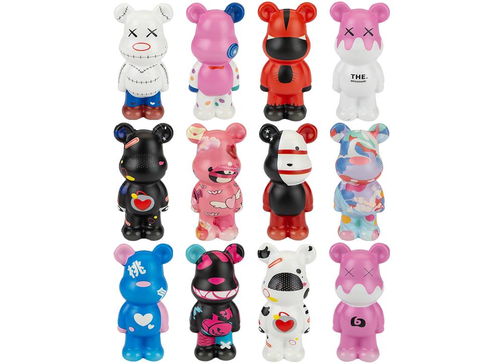 Pu Slow Rise Bears 13cm - Click Image to Close