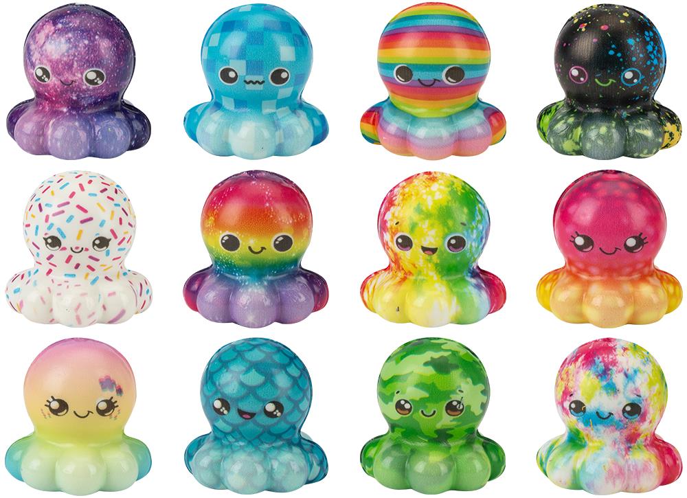 Pu Slow Rise Octopus 4cm - Click Image to Close