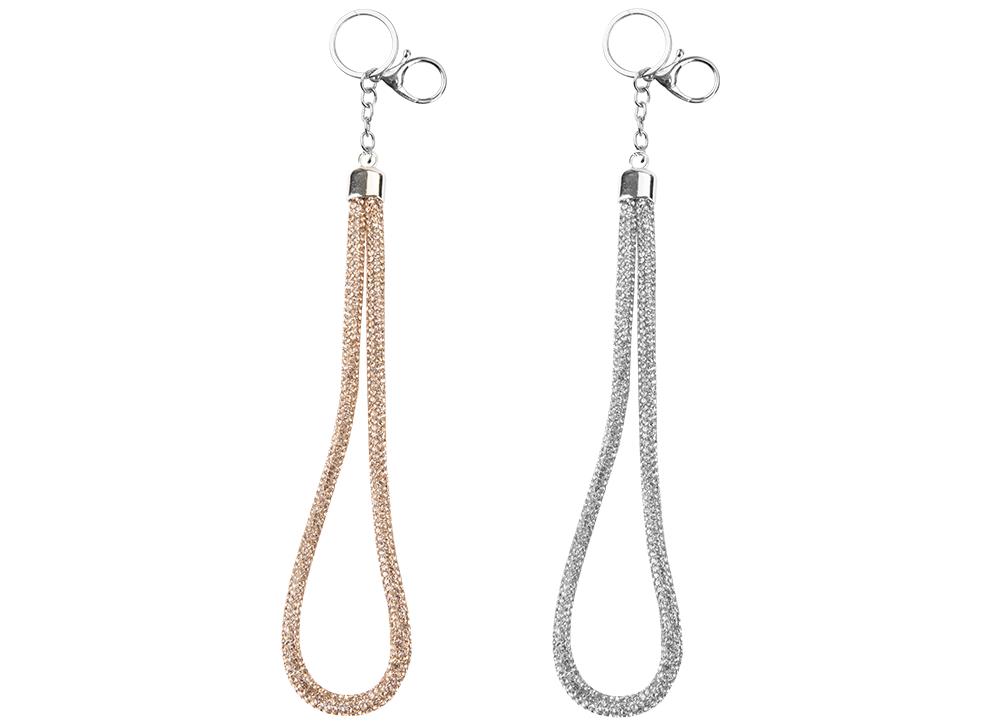 Strap Diamante Keychain 2 Assorted - Click Image to Close