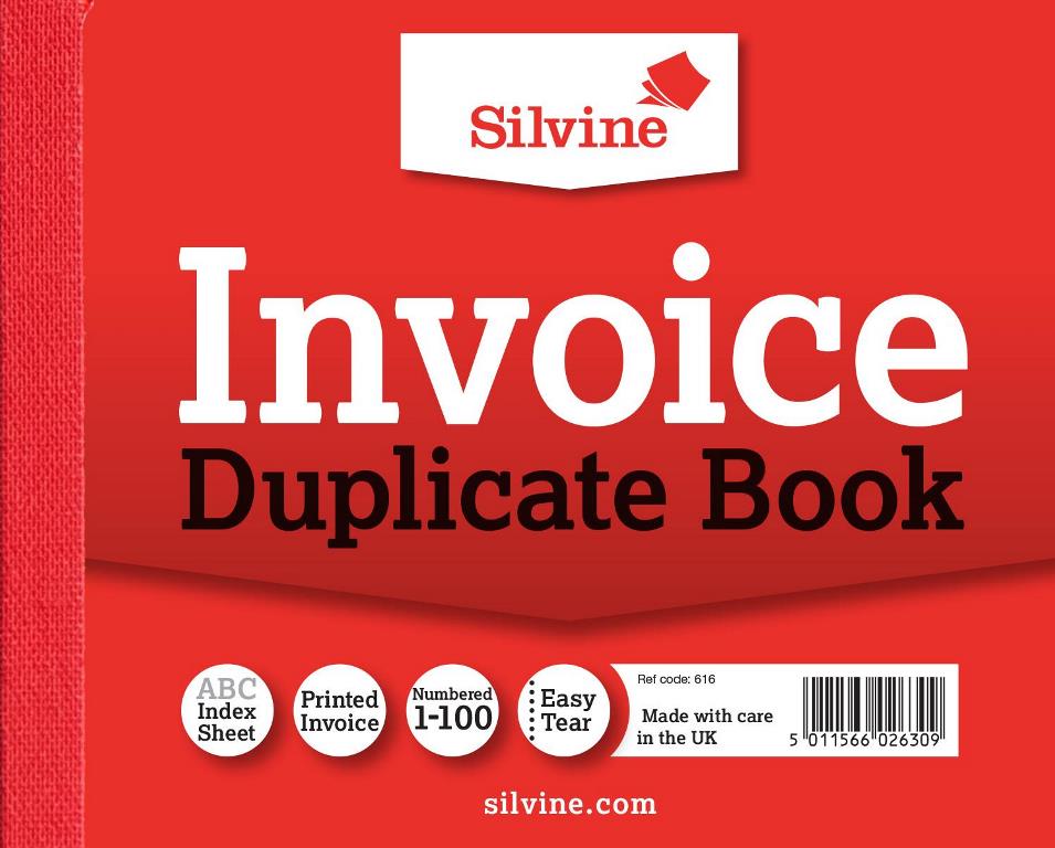 Silvine Duplicate Invoice Book - Click Image to Close