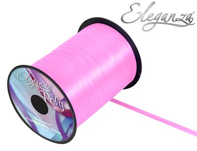 Eleganza Poly Curling Ribbon 5mm X500Yds No.07 Classic Pink - Click Image to Close