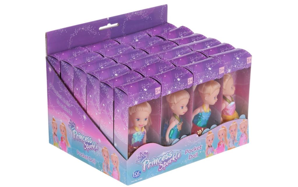 11CM PRINCESS SPARKLE POCKET DOLL - Click Image to Close