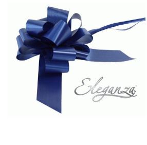 Eleganza Poly Pull Bows 50mmx20Pc Navy Blue