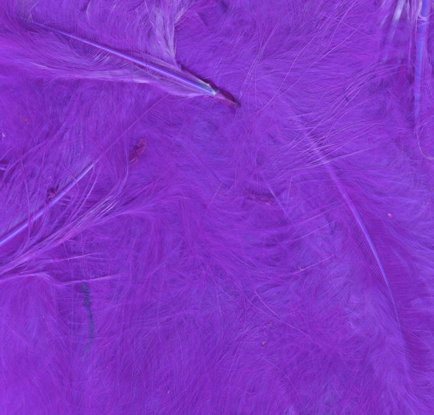 Eleganza Craft Marabout Feathers Mixed Sizes 3-8" Purple - Click Image to Close