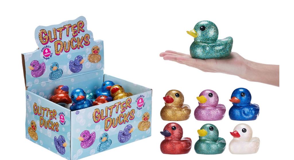10CM GLITTERED DUCK - Click Image to Close