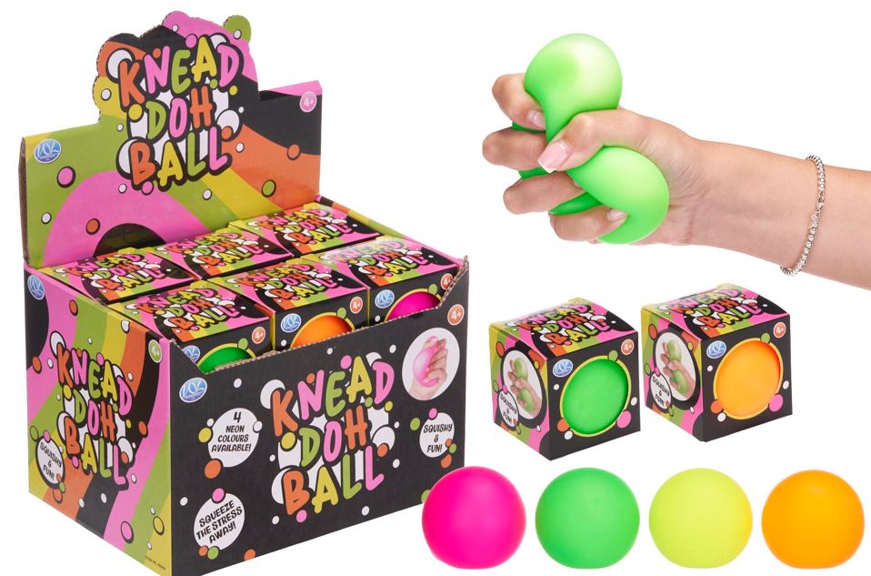 Neon Knead Doh Ball 66mm - Click Image to Close