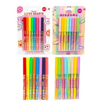 Swizzels 8 Scented Markers - Click Image to Close