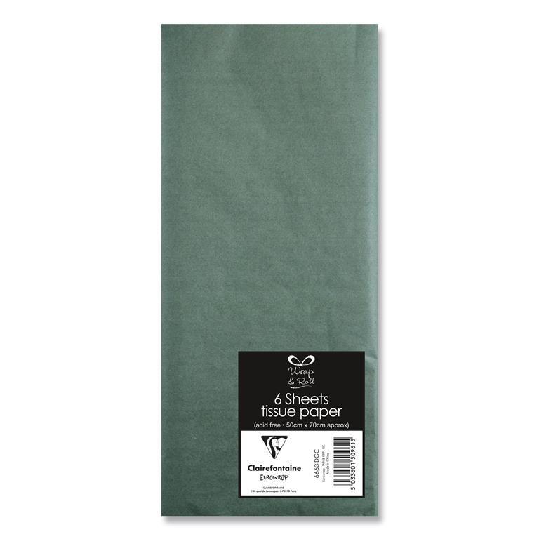 Dark Green Tissue Paper ( 6 Sheets ) - Click Image to Close