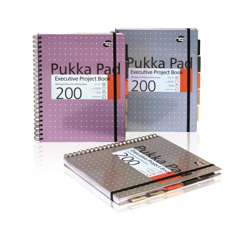 Pukka A4 Metallic Exec Project Book - Click Image to Close