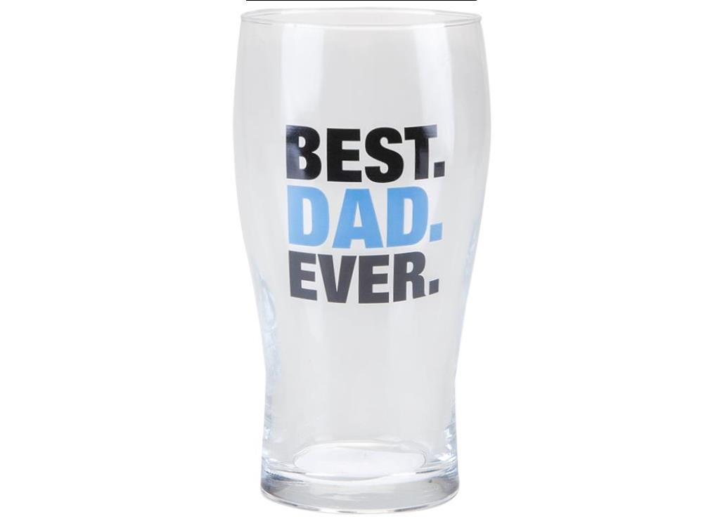 Fathers Day Printed Dad Pint Glass - Click Image to Close