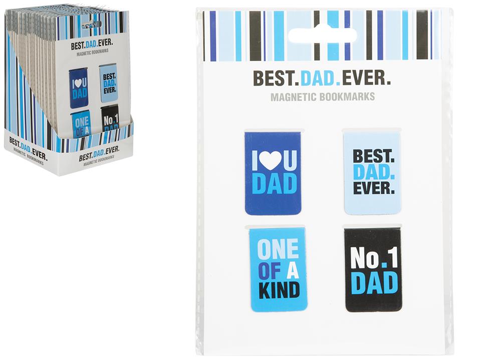 Set of 4 Magentic Bookmarks On Card - Click Image to Close