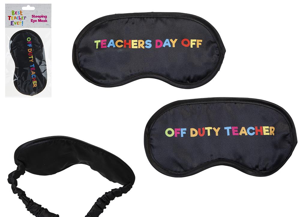 Teacher Sleeping Eye Mask 2 Assorted - Click Image to Close