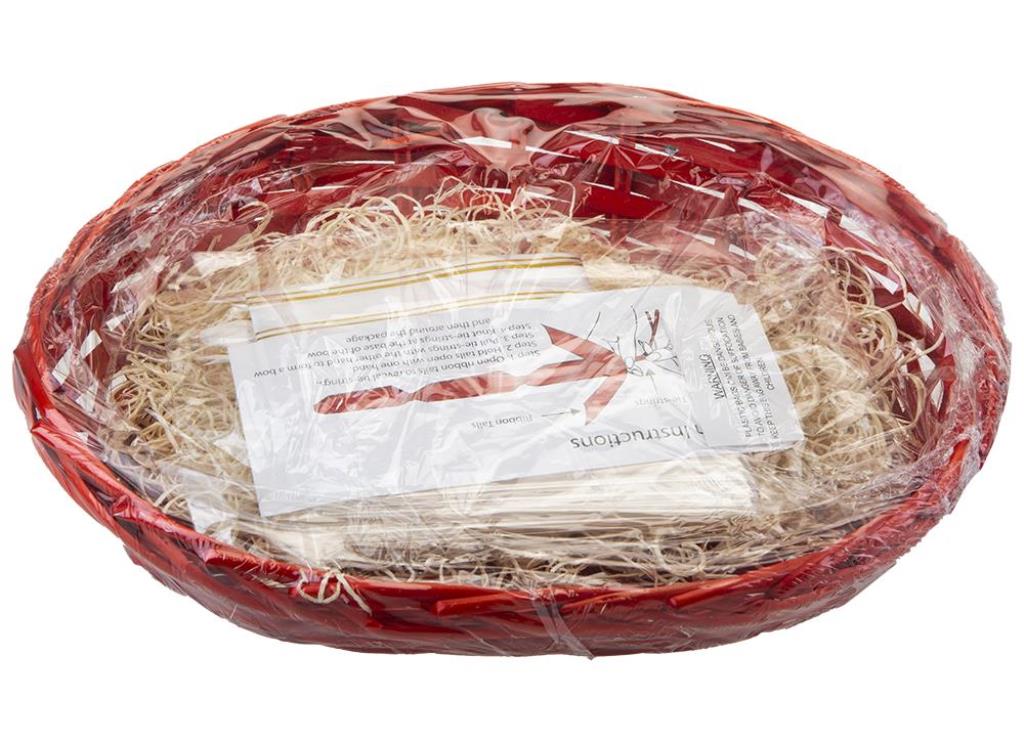 Red Slope Make Your Own Oval Hamper - Click Image to Close