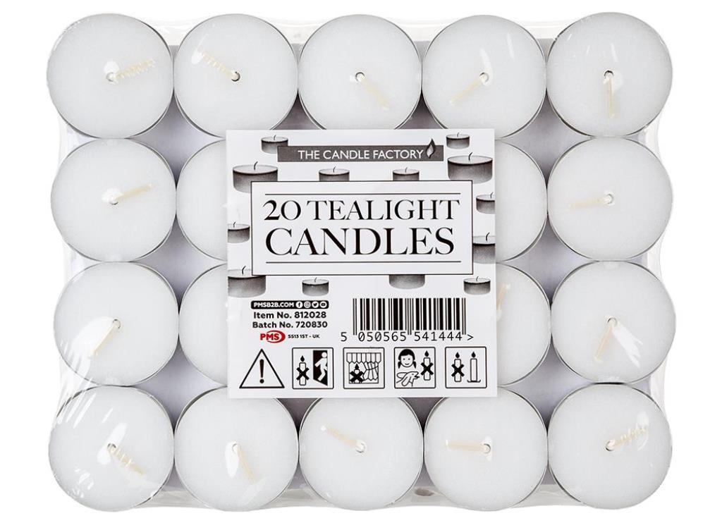 Tealight Candles 20pack - Click Image to Close