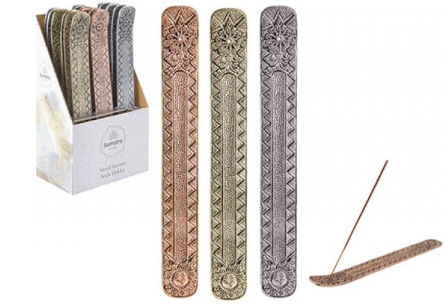 Metal Incense Stick Holder ( Assorted Colours ) - Click Image to Close