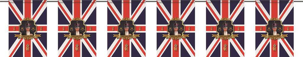 King Charles Traditional Portrait Bunting 3m - Click Image to Close