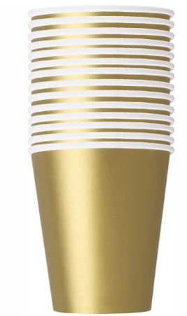 9oz Gold 14 Pack Cups - Click Image to Close