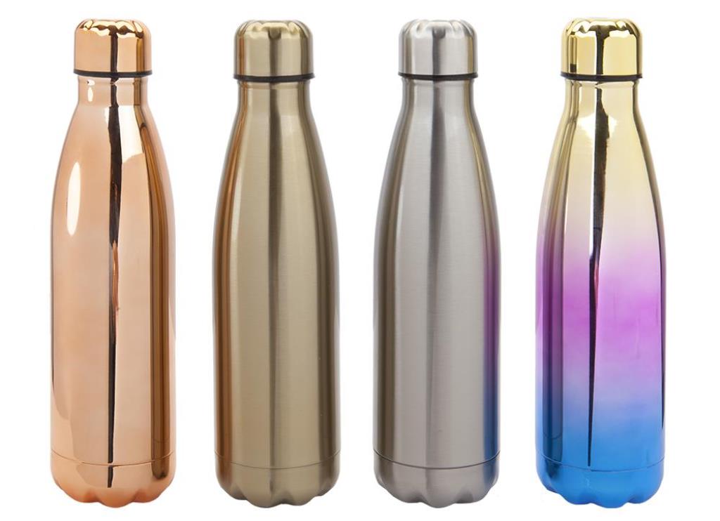 Stainless Steel Double Wall Drinking Bottle 500ml - Click Image to Close