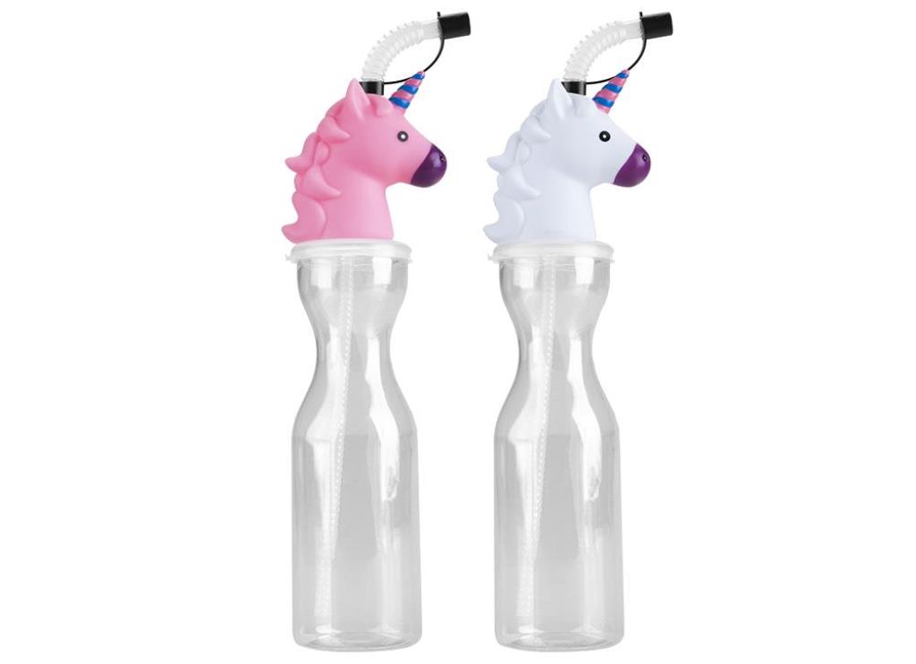 UNICORN BOTTLE 450ml COLOURED PLASTIC - Click Image to Close