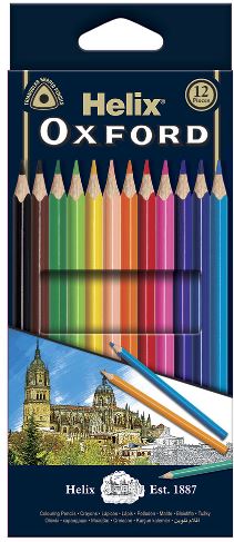 Oxford 12 X 7 Inch Colouring Pencils - Click Image to Close