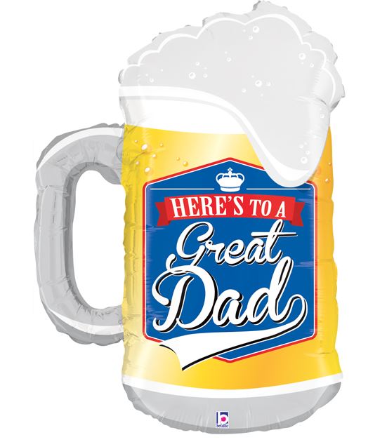 34" Great Dad Beer Mug - Click Image to Close
