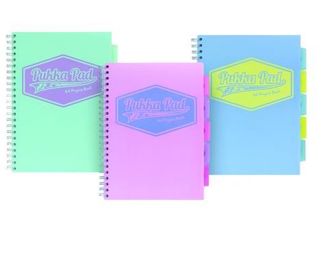 Pukka Pastel Project Book A4 ( Assorted Colours ) - Click Image to Close