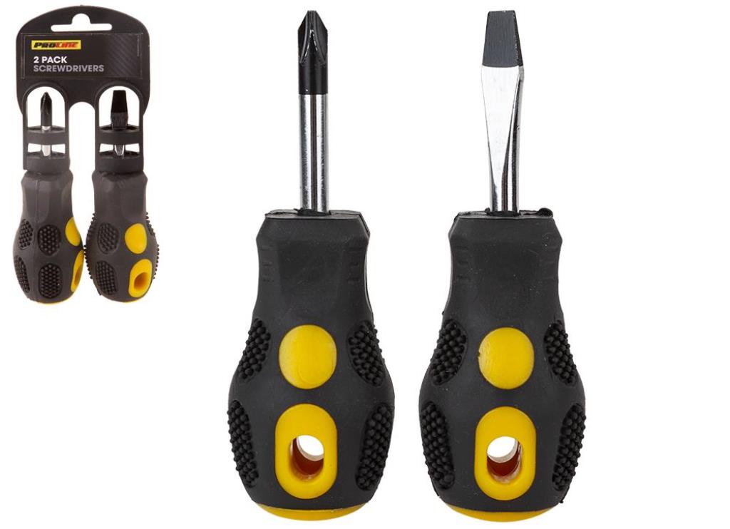 Stubby Screwdrivers 2 Pack - Click Image to Close