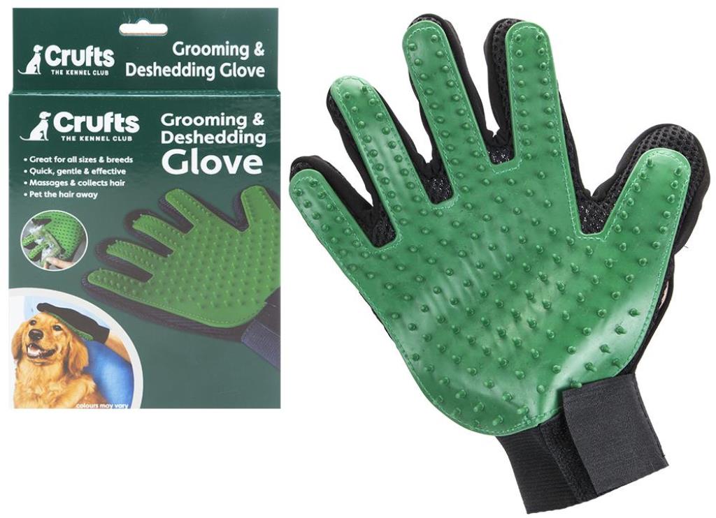Crufts Grooming & Deshedding Glove - Click Image to Close