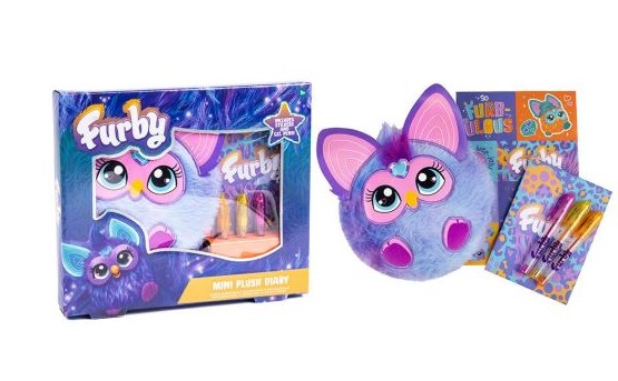 Furby Mini Plush Diary Set - Click Image to Close