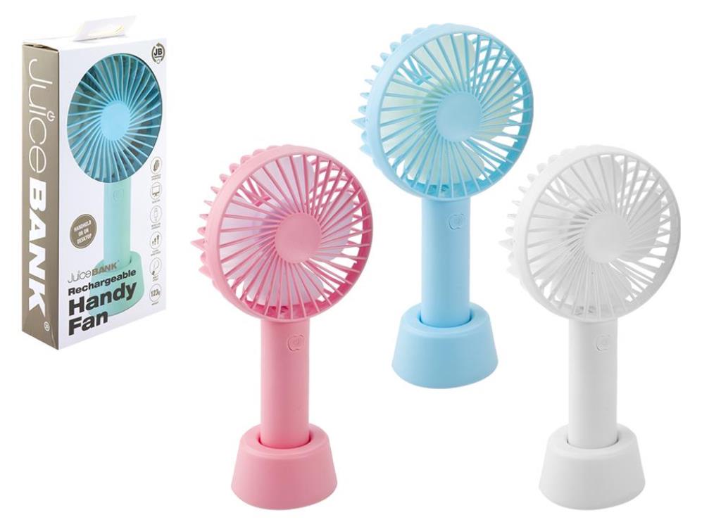 Multi Speed Hand Held Rechargable Fan - Click Image to Close