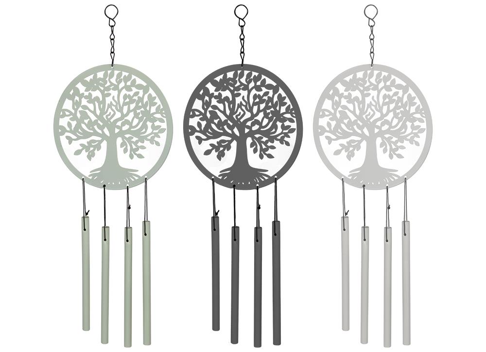 Metal Tree Of Life Wind Chime 3 Assorted - Click Image to Close