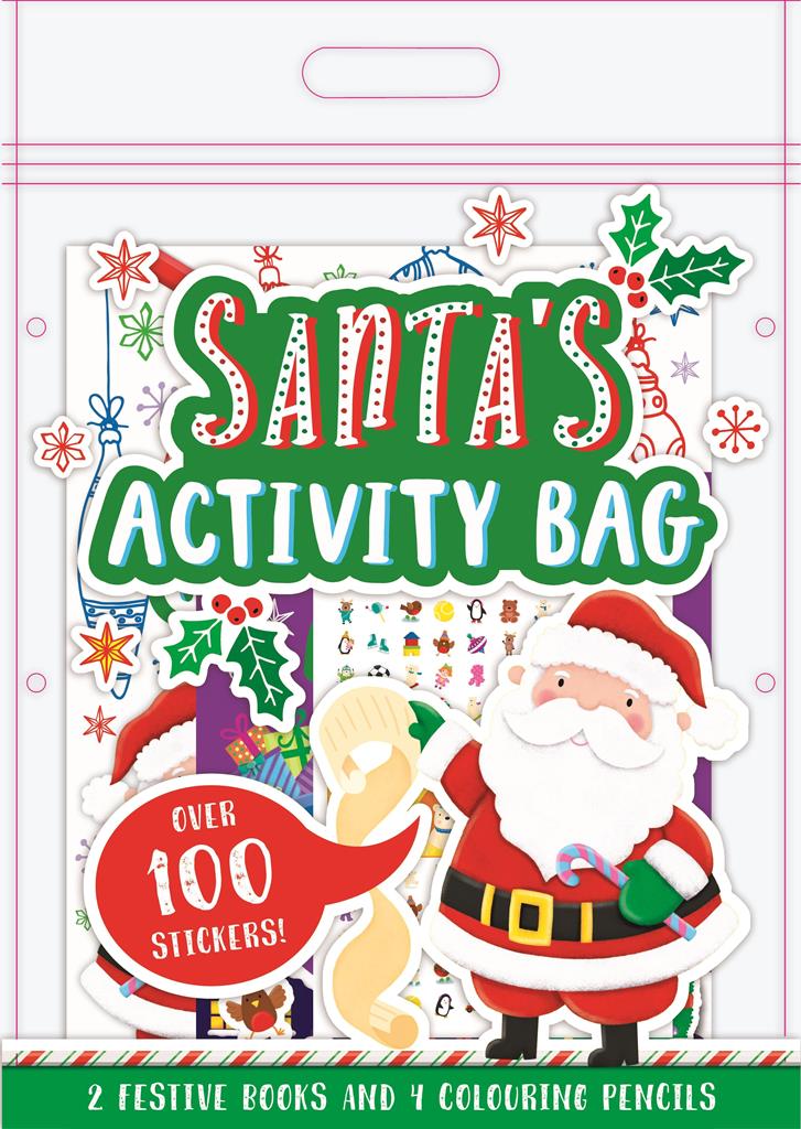 Sticker Colouring Grab Bag Santa's Activity Bag - Click Image to Close