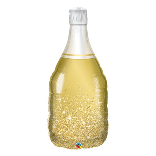 Qualatex 39" Bottle Golden Bubbly Wine Bottle - Click Image to Close