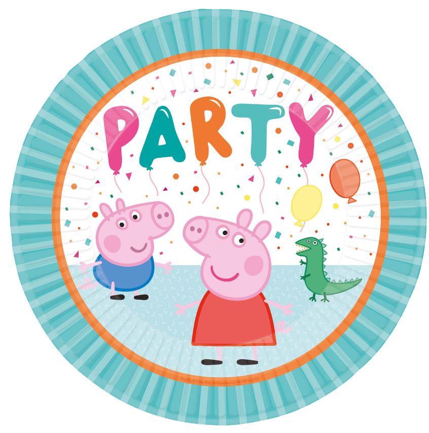 Peppa Pig Paper Plates 23cm - 6 Pack g - Click Image to Close