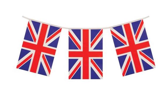 Union Jack Bunting 5M 10Flags ( 22.3X15cm Each Flag ) - Click Image to Close