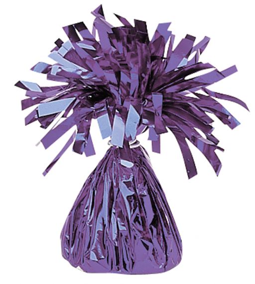 Balloon Wieght Foil Purple - Click Image to Close