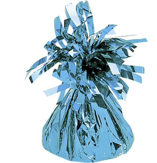 Balloon Weight Foil Baby Blue - Click Image to Close