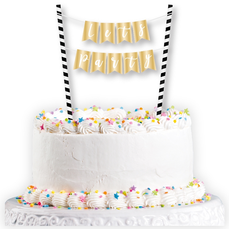 Sparkling Celebration Cake Toppers 25cm X 19.7cm - Click Image to Close