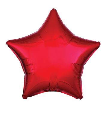 Amscan Metallic Red Star Standard Pack Foil BalloonsAmscan Metal - Click Image to Close
