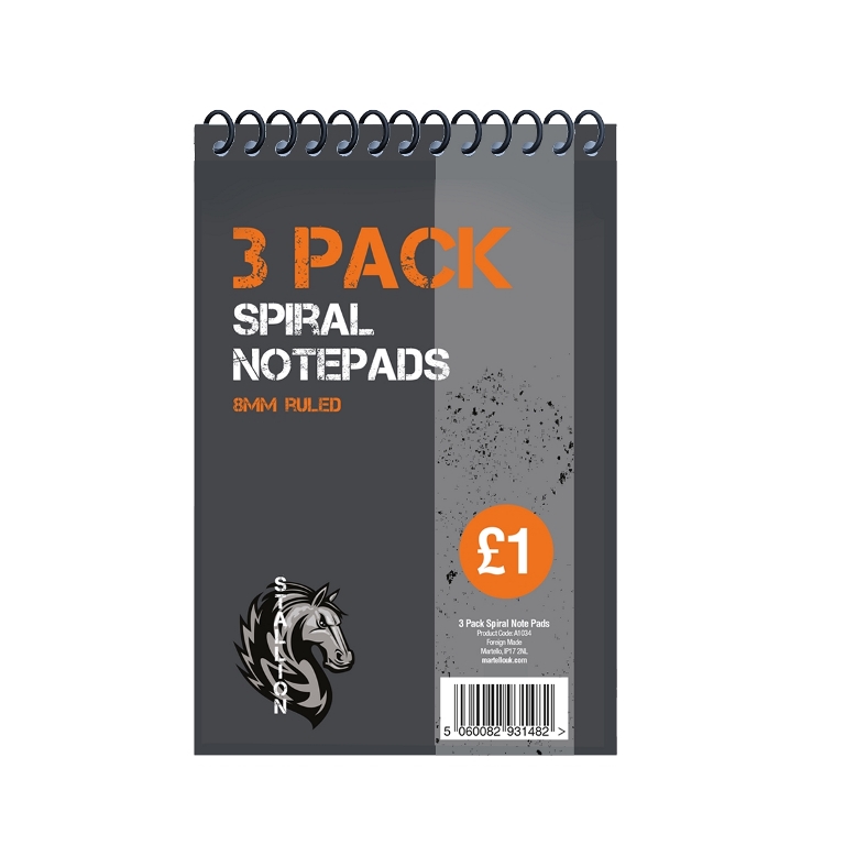 6"X4" Spiral Note Pad 3 Pack - Click Image to Close
