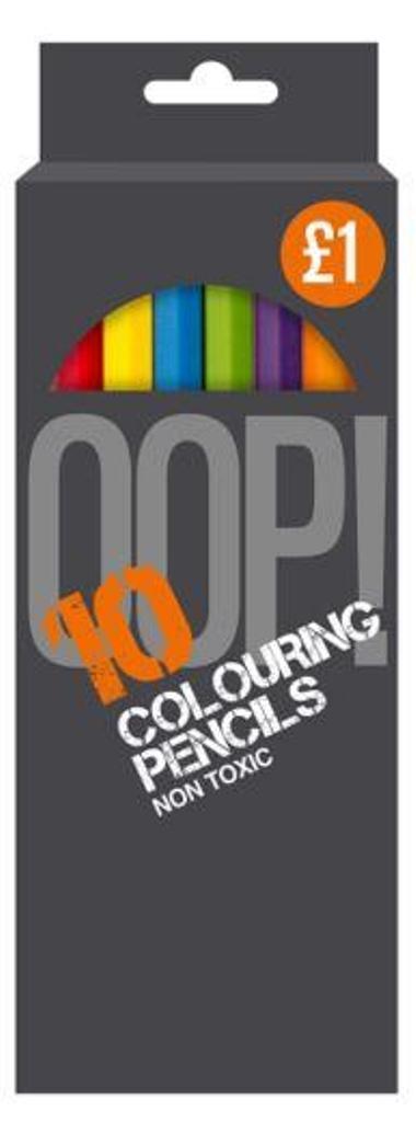 10 Pack Colouring Pencils - Click Image to Close