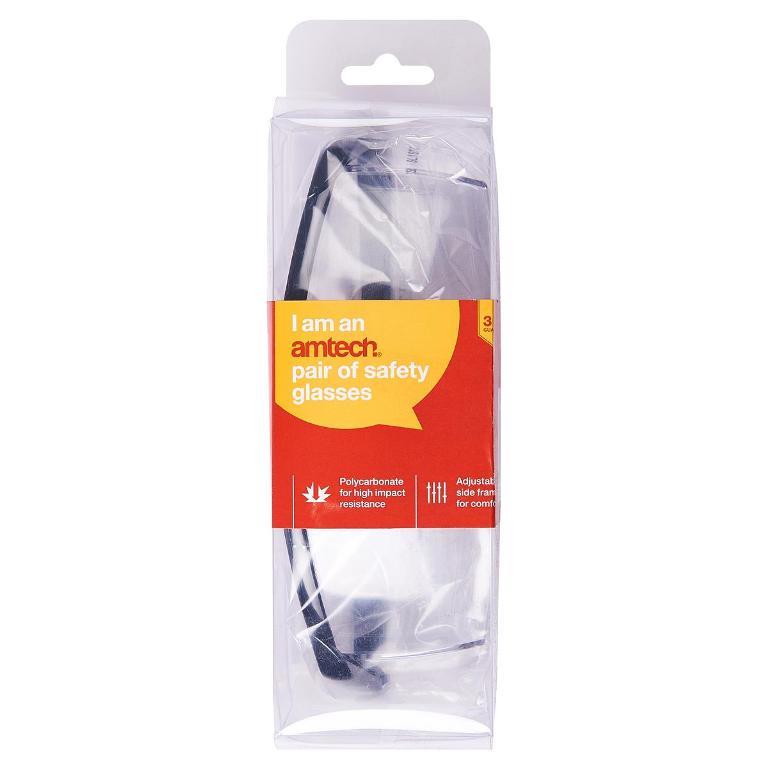 Amtech Safety Glasses Clear Lens - Click Image to Close