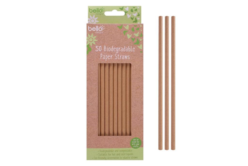 Biodegradbale Paper Straws Pack 50 Brown - Click Image to Close