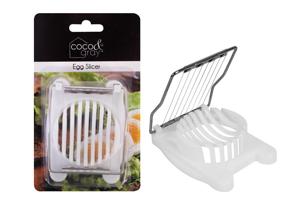 COCO & GRAY EGG SLICER 10.5X8X2CM WHITE - Click Image to Close